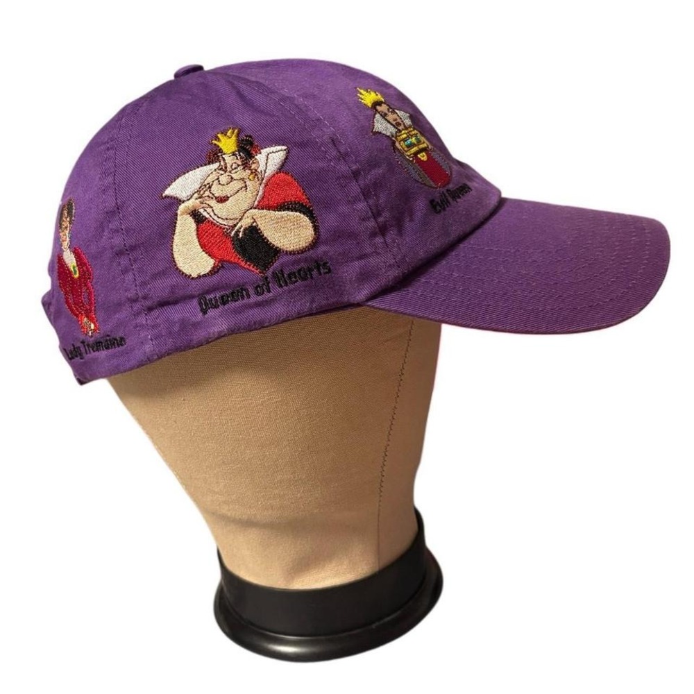 Disney Parks Alice in Wonderland Purple‎ Queen of Hearts Mad Hatter Baseball Cap